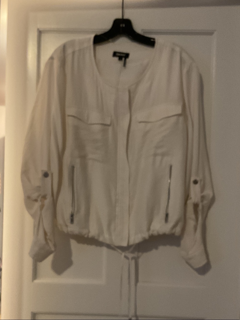 DKNY Light Cream Utility Jacket